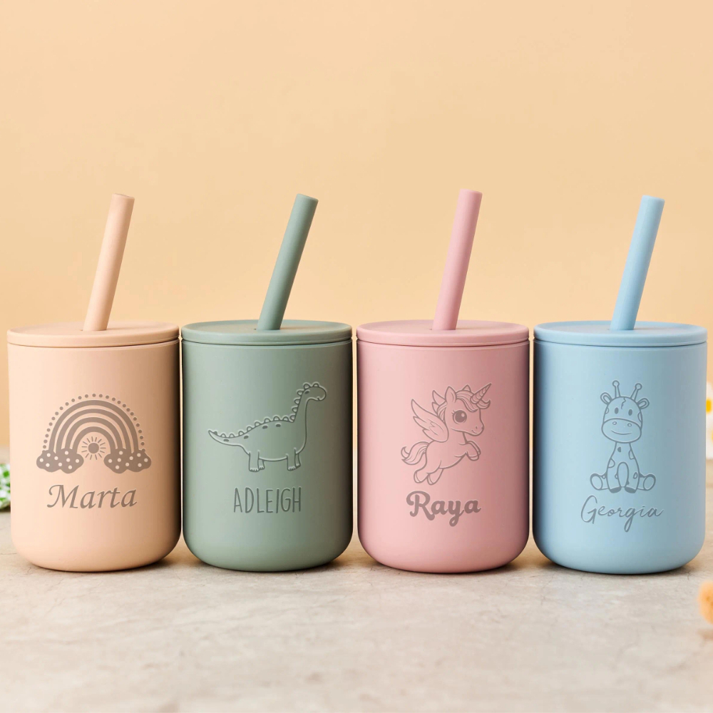 Custom Name Silicone Kids Stra - Baby Food Jars With Lids review and price
