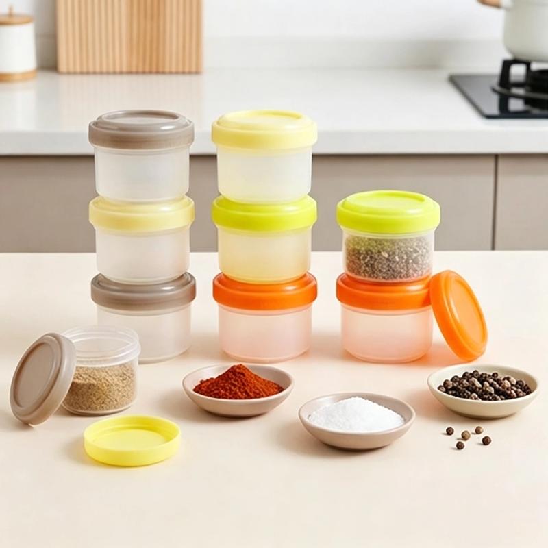 4Pcs Stackable PP Mini Food Ja - Baby Food Jars With Lids review and price